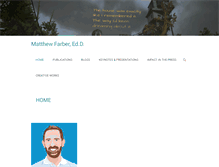 Tablet Screenshot of matthewfarber.com